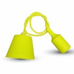 Lampa wisząca żółta okrągła silikonowa E27 Pendant-Silicone VT-7228-Y 3485 V-TAC V-TAC