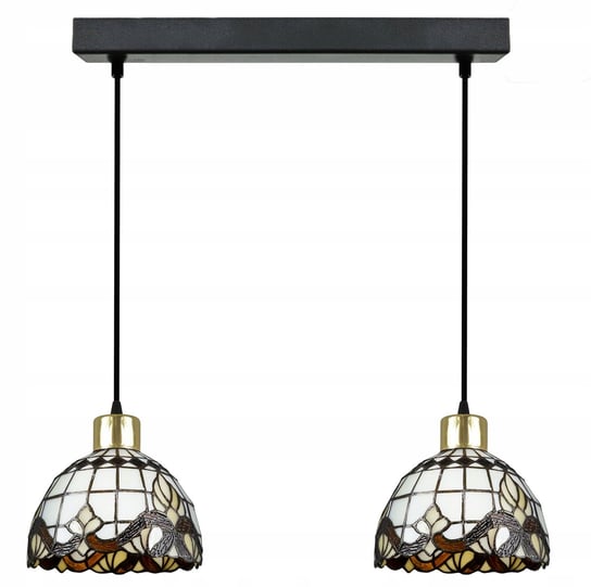 lampa wisząca, żyrandol tiffany ii 3-7208 led Komat