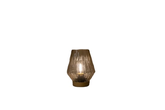 Lampa Z Burszynowego Szkła Złota 12X17Cm Led Inna marka