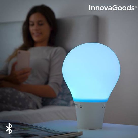 Lampa żarówka LED dotykowa silikonowa z głośnikiem Silitone InnovaGoods