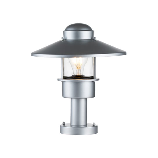 Lampa zewnętrzna cokołowa srebrna E27 60W Klampenborg Elstead ELSTEAD LIGHTING