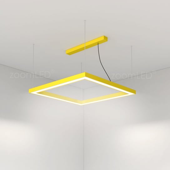 Lampa zoomLED® kwadrat na linkach żółta  100x100cm 156W 3000K zoomLED