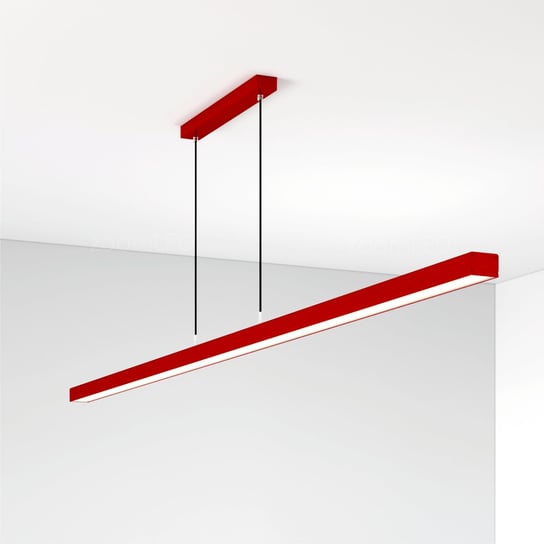 Lampa zoomLED® prosta na linkach czerwona 150cm 60W 3000K zoomLED
