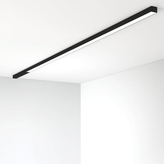 Lampa zoomLED® prosta natynkowa czarna  200cm 80W 3000K zoomLED