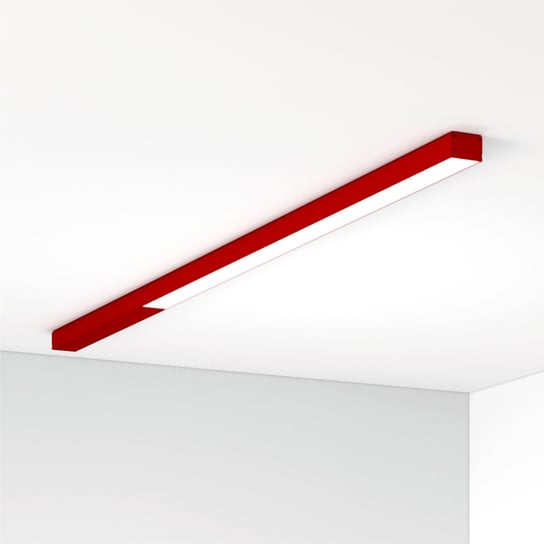 Lampa zoomLED® prosta natynkowa czerwona 120cm 48W 3000K zoomLED