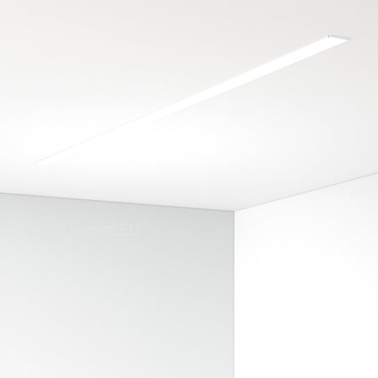 Lampa zoomLED® prosta podtynkowa biała 120cm 48W 3000K zoomLED