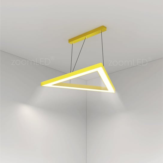 Lampa zoomLED® trójkąt natynkowa żółta  70x70x70cm 75W 3000K zoomLED