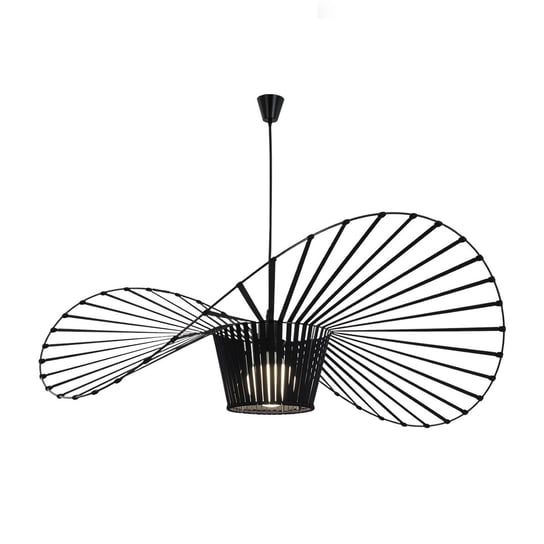 Lampa zwieszana NETTLIFE E27 Czarny Nowoczesny wzór Czapka Średnica 140 cm Poliwęglan Maks. 40W dla salonu jadalni kuchni, bez żarówki NETTLIFE