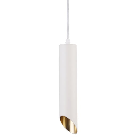 Lampa zwisowa Lipari P044PL-01-30GU10-W Maytoni tuba biała złota Maytoni