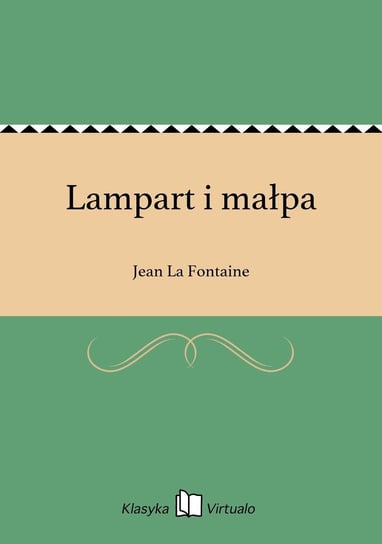 Lampart i małpa La Fontaine Jean