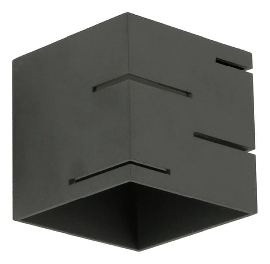 LAMPEX, Kinkiet Quado MODERN A, czarny, 10x10 cm Lampex