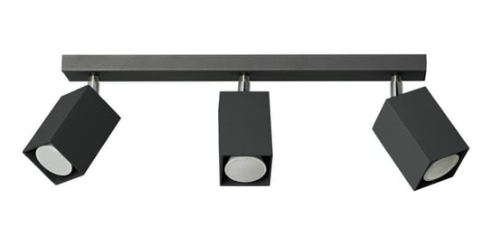 Lampex, Plafon Nero 3, czarny, 17x45 cm Lampex