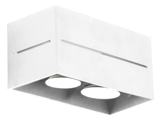 LAMPEX, Plafon Quado PRO 2, biały, 10x20 cm Lampex