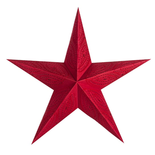 Lampion ALLADIN STAR, gwiazda betlejemska, 5 ramion, 45cm, czerwona Alladin Star