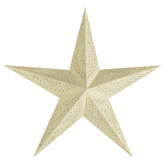 Lampion ALLADIN STAR, gwiazda betlejemska, 5 ramion, ecru Alladin Star