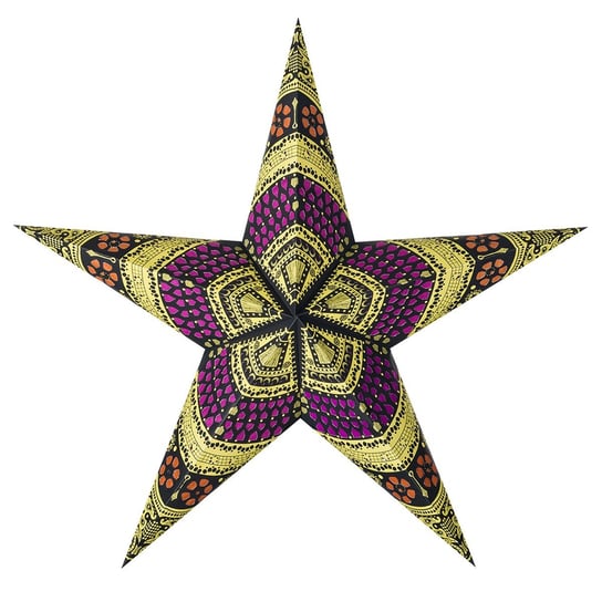 Lampion ALLADIN STAR, gwiazda betlejemska, 5 ramion, różnokolorowy Alladin Star
