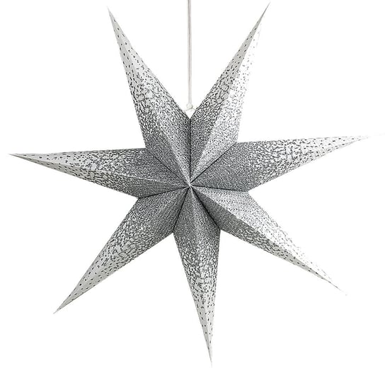 Lampion ALLADIN STAR, gwiazda betlejemska, 7 ramion, biało-srebrny Alladin Star
