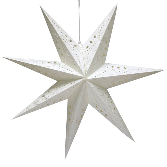 Lampion ALLADIN STAR, gwiazda betlejemska, 7 ramion, biały Alladin Star