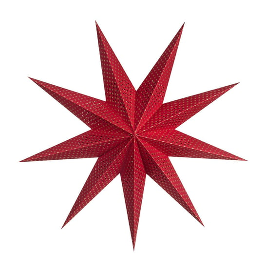 Lampion ALLADIN STAR, gwiazda betlejemska, 9 ramion, czerwony Alladin Star