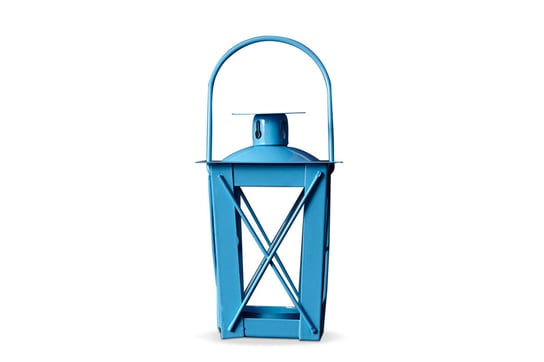Lampion EROP, niebieski,  7,3x11x7,3 cm Konsimo