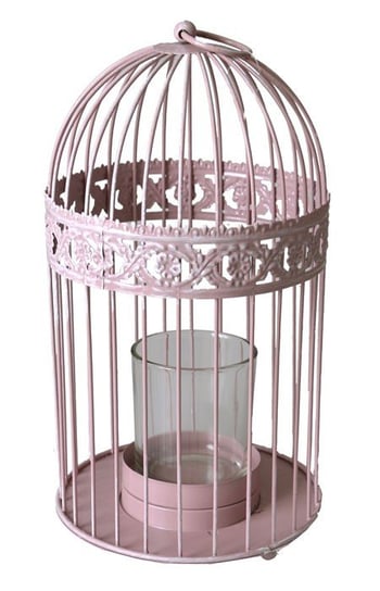Lampion-klatka, różowy, 15 cm DENIX