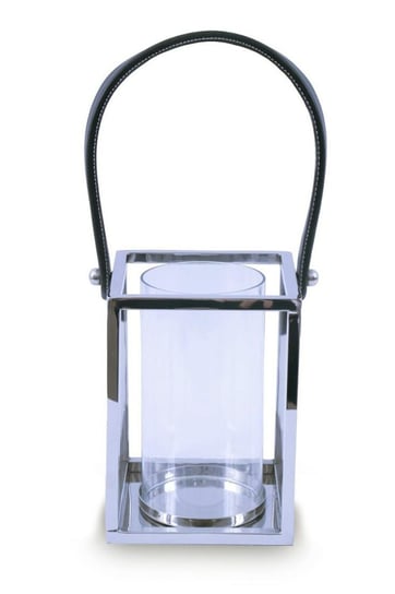 Lampion kwadratowy, srebrny, 20 cm HowHomely
