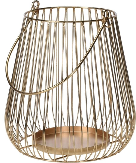 Lampion metalowy, Ø 22 cm, złoty Home Styling Collection