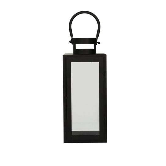 Lampion metalowy Elegance black wys. 30cm, 12 × 13 × 30 cm Dekoria
