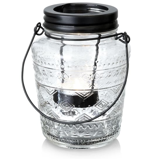 Lampion na świeczkę szklany 13,5 cm świecznik latarenka Home Styling Collection