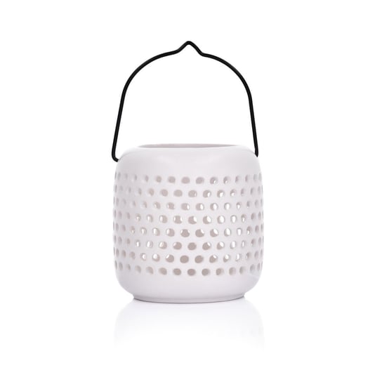 Lampion na tealight DUKA Scandic, biały, 9,3x9,7x9,8 cm DUKA