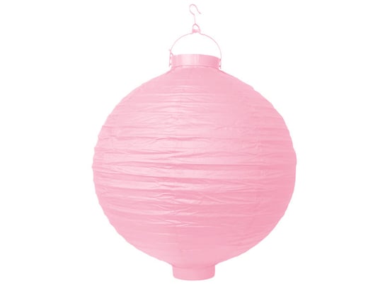 Lampion papierowy, różowy, 20 cm PartyDeco