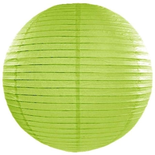 Lampion papierowy, zielone jabłuszko, 20 cm PartyDeco