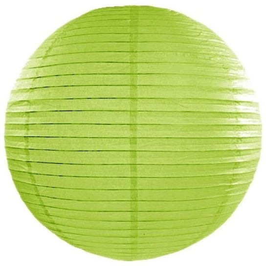 Lampion papierowy, zielone jabłuszko, 25 cm PartyDeco