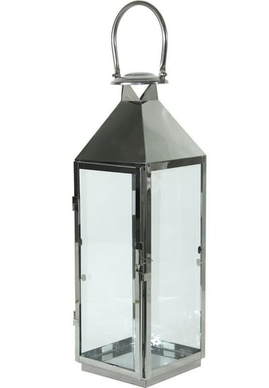 Lampion, srebrny, 67x17x18 cm Art-Pol