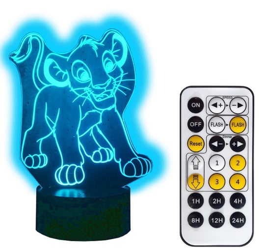 Lampka 3D LED Król lew, Simba Inna marka
