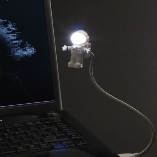 Lampka Astronauta na USB, biała Gift World