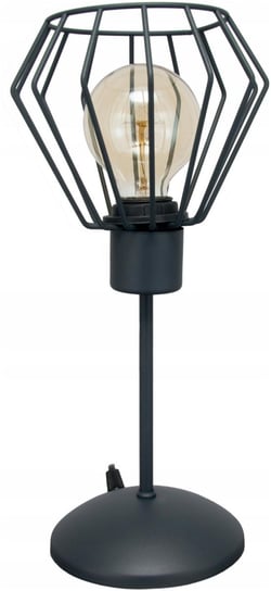 LAMPKA BIURKOWA GRAFIT LAMPA NOCNA LOFT STOŁOWA DIAMENT E27 LED MODERNO