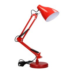Lampka biurkowa kreślarska DIAN E27 czerwony ORNO
