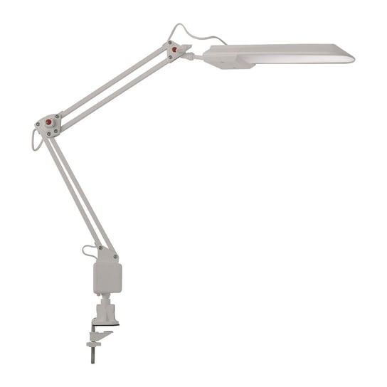Lampka biurkowa kreślarska LED KANLUX Heron W, biała, barwa neutralna biała Kanlux