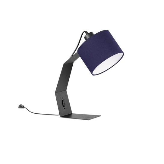 Lampka BIURKOWA LASER SZKOLNA LOFT mini ABAŻUR granatowy Tornado
