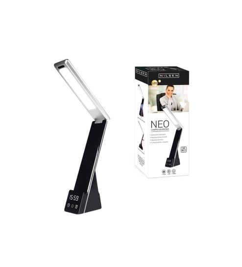 Lampka biurkowa LED Neo Wireless czarna Nilsen