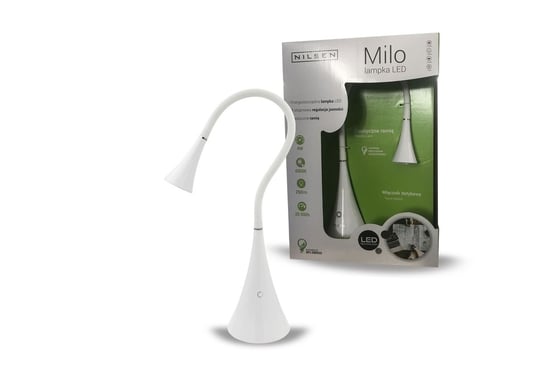 Lampka biurkowa LED Nilsen Milo PX040, biała, 4 W Nilsen
