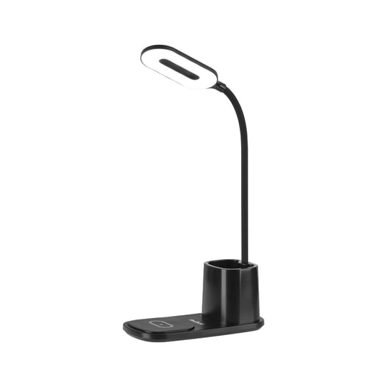 Lampka biurkowa LED Rebel z ładowarką indukcyjną - czarna Rebel