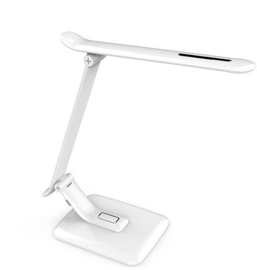 Lampka biurkowa LED z wbudowaną ładowarką USB PLATINET PDL70 biała. PLATINET