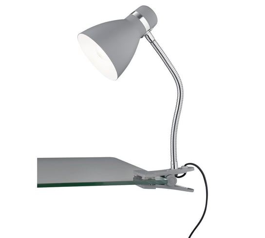 Lampka biurkowa na klips klasyczna szara E27 Harvey RL RL