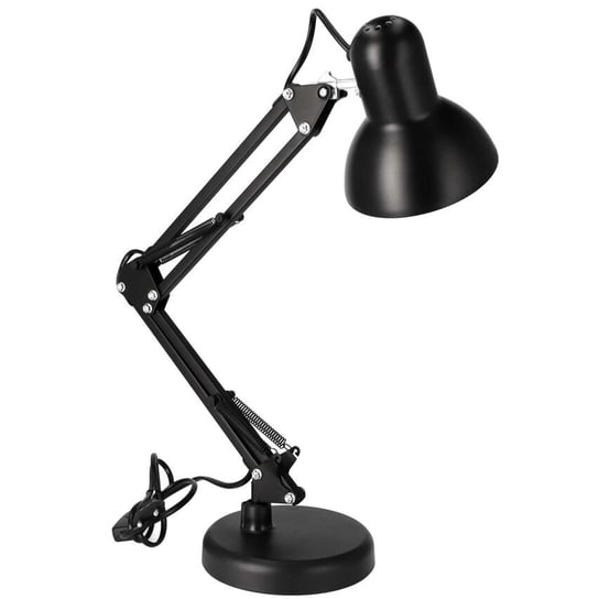 Lampka biurkowa Pixi Black, zestaw czarny z podstawką i klipsem EDO