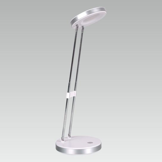 Lampka biurkowa PREZENT Flex, biało-srebrna, 3,2W, 19x12 cm Prezent