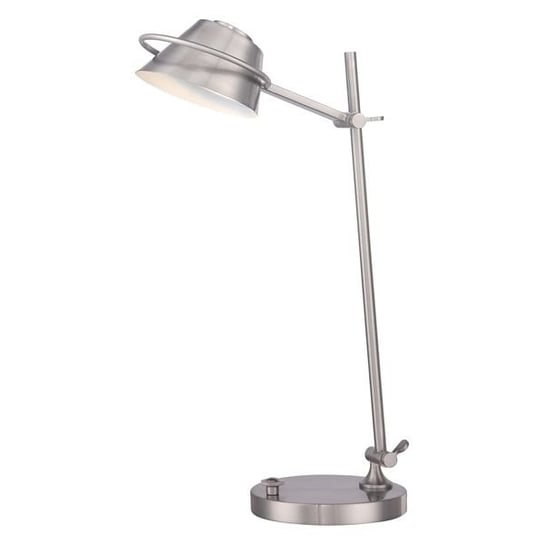 Lampka biurkowa QUOIZEL Spencer, srebrna, 7W, 53x51 cm Quoizel