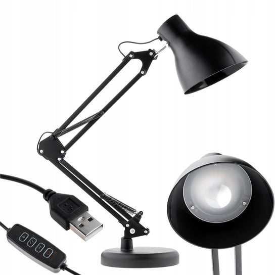 Lampka Biurkowa Szkolna LED CCT USB Kreślarska Lumiled