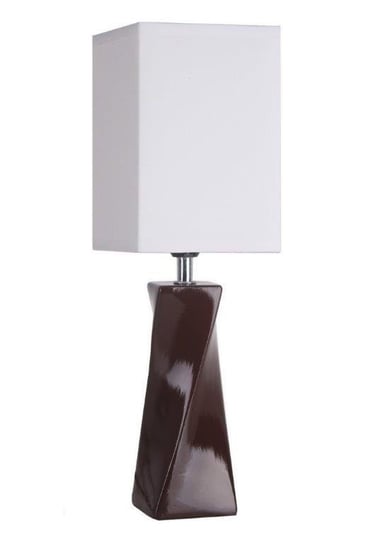 Lampka CERAMICZNA nocna stołowa abażur 2977 CHOCOLATE Lotmar